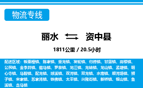 麗水到資中縣物流專線-麗水至資中縣貨運公司
